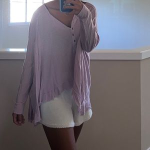 Free people Henley light weight flowy top